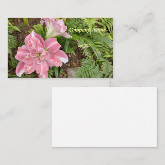 花屋 名刺 (正面/裏面)