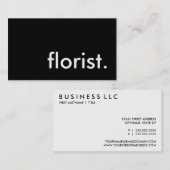 花屋 名刺 (正面/裏面)