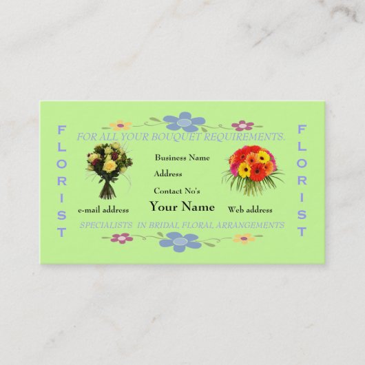 花屋 名刺 (正面)