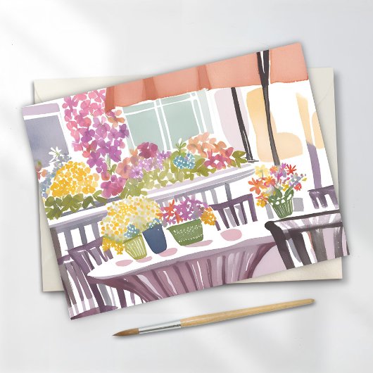 花屋 | 春の花水彩 ポストカード
