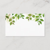 花屋 | 花屋の空白のメッセージ 名刺 (裏面)