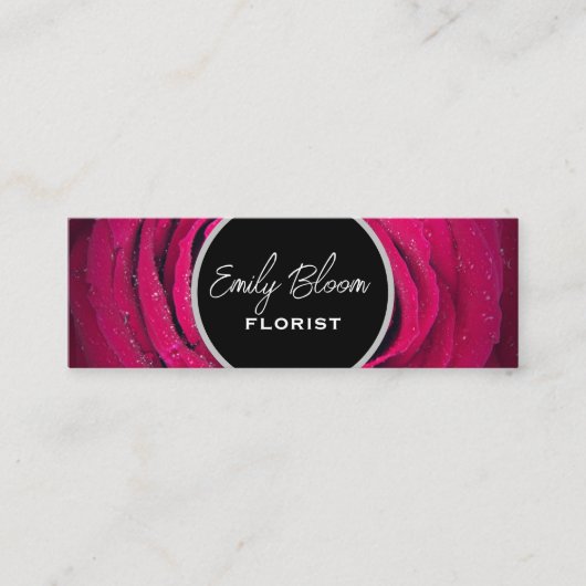 花屋、花 スキニー名刺 (正面)