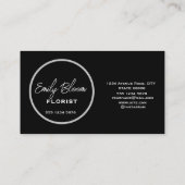 花屋、花 名刺 (裏面)