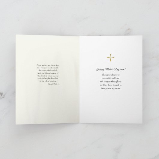 花山の母の日の挨拶カードの我々の女性 カード (内部)