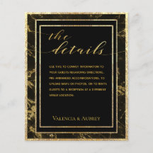 花崗岩と金ゴールドの結婚詳細囲いの夜