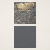 花崗岩と金ゴールドイヤリングディスプレイ (正面&裏面)