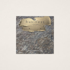 花崗岩と金ゴールドイヤリングディスプレイ