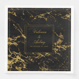 花崗岩と金ゴールド結婚の8インチの夜