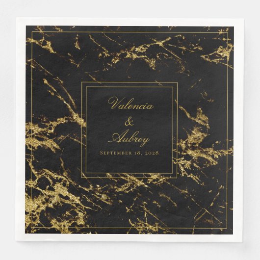 花崗岩と金ゴールド結婚の8インチの夜 (正面)