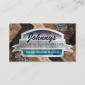 花崗岩のカウンタートップスのスローガン名刺 名刺 (正面)