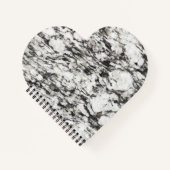 花崗岩のテクスチャ | 黒の大理石の背景 ノートブック (正面)