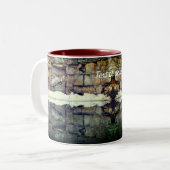 花崗岩の反射自然 パーソナライズされた ツートーンマグカップ (正面左)