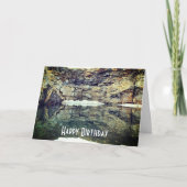 花崗岩の反射1自然誕生日カード カード (正面)