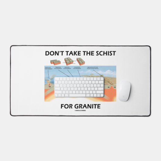 花崗岩の地質学のユーモアの片割れを取らない デスクマット (キーボード&マウス)