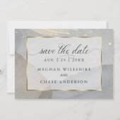 花崗岩の石にキノコの水の色のスプラッシュ 招待状 (正面)