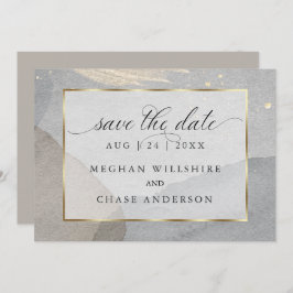 花崗岩の石にキノコの水の色のスプラッシュ 招待状