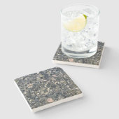 花崗岩の石のパターン石コースター ストーンコースター (横)