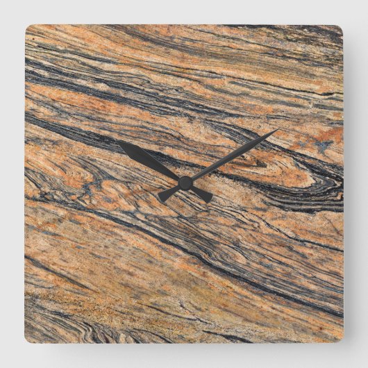 花崗岩の石模様アクリル壁時計 スクエア壁時計 (正面)