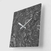 花崗岩の石模様アクリル壁時計 スクエア壁時計 (傾斜)