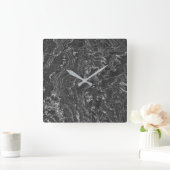 花崗岩の石模様アクリル壁時計 スクエア壁時計 (ホーム)