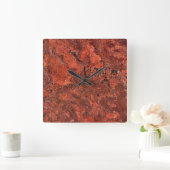 花崗岩の石模様アクリル壁時計 スクエア壁時計 (ホーム)