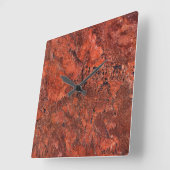 花崗岩の石模様アクリル壁時計 スクエア壁時計 (傾斜)