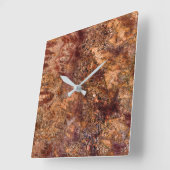 花崗岩の石模様アクリル壁時計 スクエア壁時計 (傾斜)