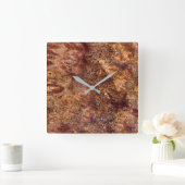 花崗岩の石模様アクリル壁時計 スクエア壁時計 (ホーム)