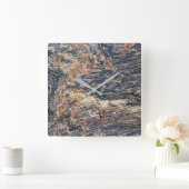 花崗岩の石模様アクリル壁時計 スクエア壁時計 (ホーム)