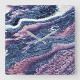 花崗岩の石模様アクリル壁時計 スクエア壁時計