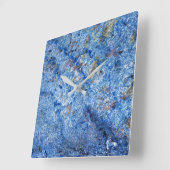 花崗岩の石模様アクリル壁時計 スクエア壁時計 (傾斜)