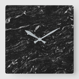 花崗岩の石模様アクリル壁時計 スクエア壁時計