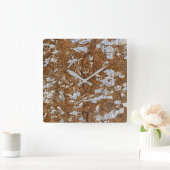 花崗岩の石模様アクリル壁時計 スクエア壁時計 (ホーム)