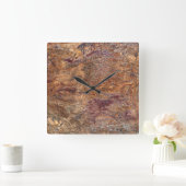 花崗岩の石模様アクリル壁時計 スクエア壁時計 (ホーム)