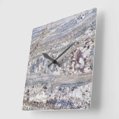 花崗岩の石模様アクリル壁時計 スクエア壁時計 (傾斜)