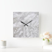 花崗岩の石模様アクリル壁時計 スクエア壁時計 (ホーム)