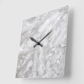 花崗岩の石模様アクリル壁時計 スクエア壁時計 (傾斜)