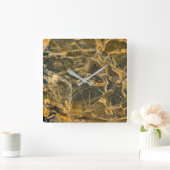 花崗岩の石模様アクリル壁時計 スクエア壁時計 (ホーム)