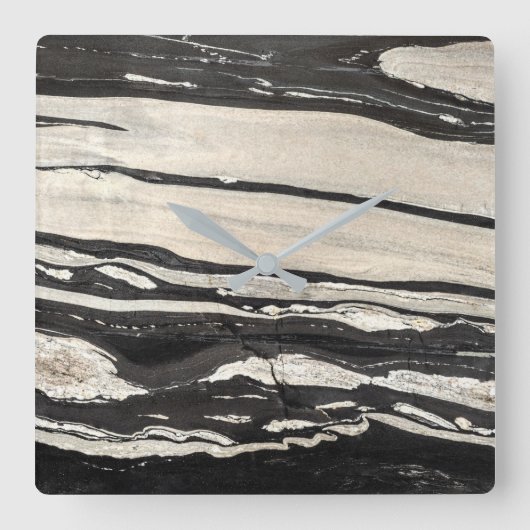 花崗岩の石模様アクリル壁時計 スクエア壁時計 (正面)