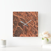 花崗岩の石模様アクリル壁時計 スクエア壁時計 (ホーム)