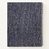 花崗岩の石模様スパイラルノート ノートブック (裏面)