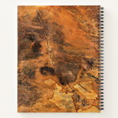 花崗岩の石模様スパイラルノート ノートブック (裏面)