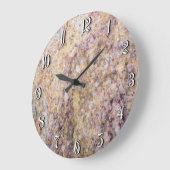 花崗岩の背景 ラージ壁時計 (傾斜)
