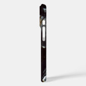 花崗岩の薄い断面モノグラム – 岩のテクスチャ Case-Mate iPhoneケース (裏面 / 左)