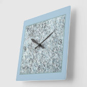花崗岩の象眼 スクエア壁時計 (傾斜)