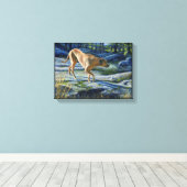 花崗岩の跡のコナ キャンバスプリント (インサイチュ (ウッドフロア))