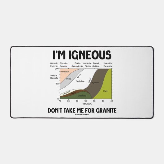 花崗岩を取り上げるつもりはない デスクマット (正面)