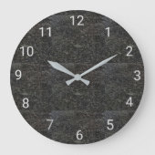 花崗岩アイアン丸時計 ラージ壁時計 (正面)
