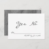 花崗岩エレガントRSVP 出欠カード (正面/裏面)