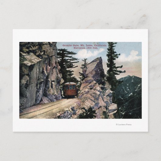 花崗岩ゲート鉄道模型 ポストカード (正面)